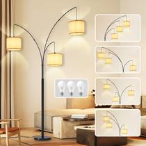 Luminária de chão DINGLILIGHTING 200 cm LED regulável com 3 luzes