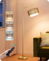 Luminária de Chão EDISHINE Arco em Ratim com Controle Remoto Luminária de Chão EDISHINE Arco em Ratim com Controle Remoto