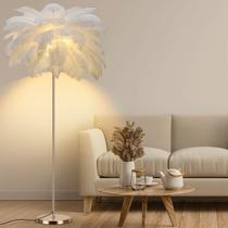 Luminária de chão Fivemengo Feather 160 cm LED em ouro rosa