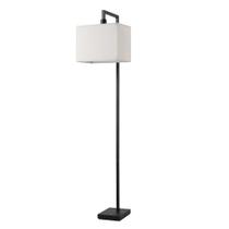 Luminária de chão Globe 152cm Matte Black Square Shade Luminária de chão Globe 152cm Matte Black Square Shade