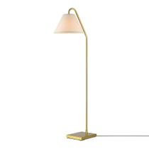 Luminária de chão GLOBE 157cm Matte Brass Beige Shade