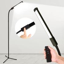 Luminária de chão Hanaking com controle remoto, LED, regulável, 4 cores Luminária de chão Hanaking com controle remoto, LED, regulável, 4 cores