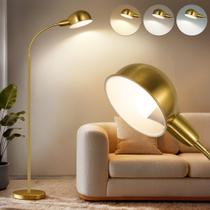 Luminária de Chão LANICHO Ajustável com Pescoço Flexível e 3 Temperaturas de Cor