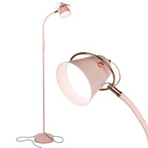 Luminária de chão LED Brightech Zoey Flexível Regulável Rosa Pastel