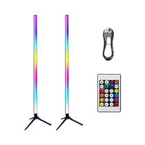 Luminária De Chão LED Inteligente RGB 105cm Plástico 5W 36V Para Quarto Sala De Estar Luz Luminária De Chão LED Inteligente RGB 105cm Plástico 5W 36V Para Quarto Sala De Estar Luz