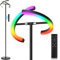 Luminária de chão LED SIBRILLE RGB com mudança de cor, controle remoto de 20 W Luminária de chão LED SIBRILLE RGB com mudança de cor, controle remoto de 20 W