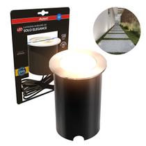 Luminaria de Chão Led Solo Elegance 5w 3000k Branco Quente Bivolt IP67 Aço Escovado 337040575 Avant