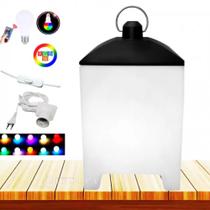 Luminária de Chão Marroquina RGBW Para Decorar e Iluminar Com Controle Remoto 10010535