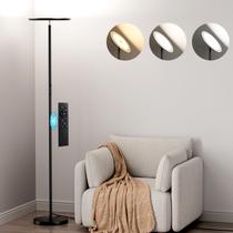 Luminária de Chão Moderna PreeOtti LED 40W Controle Remoto Toque 3 Temperaturas de Cor Luminária de Chão Moderna PreeOtti LED 40W Controle Remoto Toque 3 Temperaturas de Cor