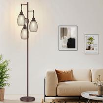 Luminária de chão Nintiue Dimmable 3x800LM Matte Brown Luminária de chão Nintiue Dimmable 3x800LM Matte Brown