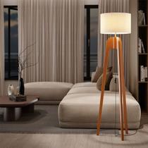 Luminaria de Chao Paris Madeira Macica Cupula Palha para Sala Estar Quarto Leitura - Branco Palha Luminaria de Chao Paris Madeira Macica Cupula Palha para Sala Estar Quarto Leitura - Branco Palha