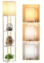 Luminária de chão PARTPHONER Modern Corner Shelf 160 cm em ouro branco