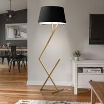 Luminária de Chão Roma Cúpula Cone E Pés De Ferro Luxo