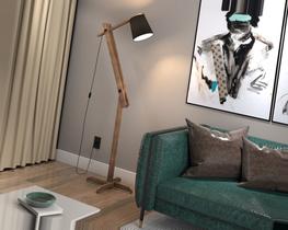 Luminaria de Chão Rubi DMOB Classica Decorativa