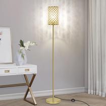 Luminária de chão Seaside Village Gold Crystal Shade E26 Base