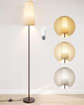 Luminária de chão SUNMORY marrom com LED e 3 temperaturas de cor