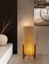 Luminária de Chão Torre em Corda Sisal Rústico Milão