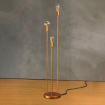 Luminaria De Chao Tripé Decorativa Industrial Haste Tripla Para Leitura Descanso Sala, Quarto, Escritorio Bivolt