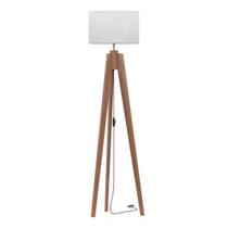 Luminária de Chão UniDecor Pés Maciços Cúpula Palha Luminária de Chão UniDecor Pés Maciços Cúpula Palha