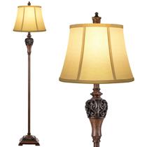 Luminária de Chão Vintage Sucolite 162cm 120V Abajur Branco