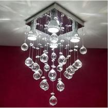 Luminária De Cristal Acrílico Alto Brilho Pra Quarto e Sala, Suporta Até 4 Lâmpadas