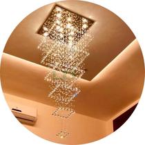 Luminária De Cristal Com Até 4m Para Vão De Escada