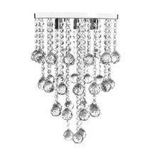 Luminária De Cristal, Para Sala/Escritório, Com 60cm de Alt, Base de Inox 30Cm de Diâmetro, Esferas de Cristais K9 30MM