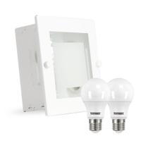 Luminária De Embutir Taschibra Led Tr01 Branca Bivolt 3000k Quente