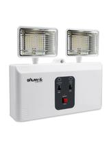 Luminária de Emergência 2 Faróis 1200lm 6500K Bivolt