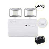 Luminária De Emergência 2 Faróis 1200lm 6h de Bateria Bivolt