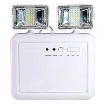 Luminaria de Emergencia 2 Farois Lampada LED Recarregavel Luz Iluminaçao Empresa Casa Comercio Luminaria de Emergencia 2 Farois Lampada LED Recarregavel Luz Iluminaçao Empresa Casa Comercio