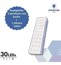 Luminária de Emergência 30 LED SLIM - Segurimax