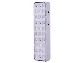 Luminária de Emergência 30 Leds 1,5w 6.500k Bivolt