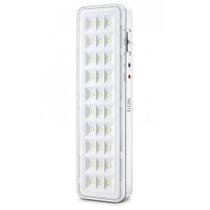 Luminária de emergência 30 Leds branca - 48LEM30L0000 - Elgin