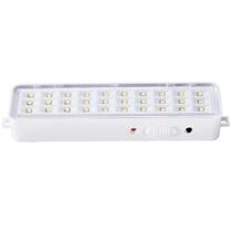 Luminária De Emergência 30 LEDs Recarregável Portátil Branco