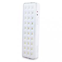 Luminária de emergência 30 Leds - SLIM - Segurimax