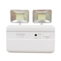 Luminária De Emergência Bloco 40 LEDS 8W Bivolt Bateria até 5 horas Luz Branco Frio Luminarte