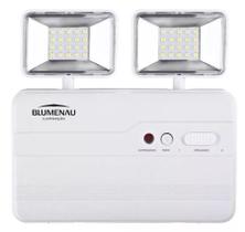 Luminária de Emergência Blumenau Bloco Autônomo Led 2 Faróis 10W 2200 Lúmens Bivolt Luminária de Emergência Blumenau Bloco Autônomo Led 2 Faróis 10W 2200 Lúmens Bivolt