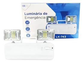 Luminária de Emergência Led 1200 Lúmens 2 Faróis Ajustáveis - Enviamos no mesmo dia Luminária de Emergência Led 1200 Lúmens 2 Faróis Ajustáveis - Enviamos no mesmo dia