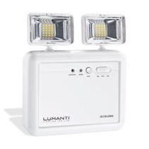 Luminária De Emergência Led 2 Faróis 1200lm C/ Bat. - LUMANTI