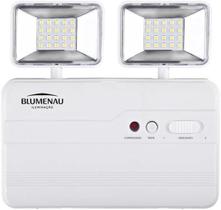 Luminária De Emergência Led 2 Faróis 1200lm Com Bateria