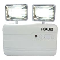 Luminária de Emergência Led 8w 6500k 2 Faróis Foxlux Luminária de Emergência Led 8w 6500k 2 Faróis Foxlux