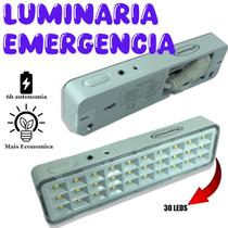 Luminaria De Emergencia Luminaria LED iluminação de emergencia recarregavel Bivolt 30 LEDS