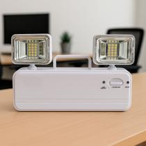 Luminária de Emergência Luz Led 360 Graus Ajustável Luminária de Emergência Luz Led 360 Graus Ajustável