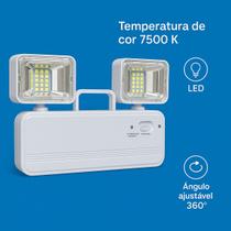 Luminária de Emergência Luz Led Para Rotas Escadas