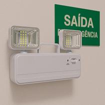 Luminária De Emergência Para Ambientes Comerciais Luz Led