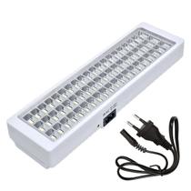 Luminária de Emergência Portátil 60 LEDs 4.8W Recarregável Bivolt Luz Branca Fria Luminária de Emergência Portátil 60 LEDs 4.8W Recarregável Bivolt Luz Branca Fria