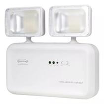 Luminária De Emergencia Segurimax Led 1200 2 Farois - SEGURIMAX Luminária De Emergencia Segurimax Led 1200 2 Farois - SEGURIMAX