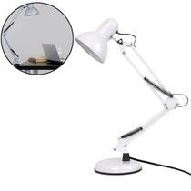 Luminária De Escrivaninha Com Ajuste Base E Garra Articulada