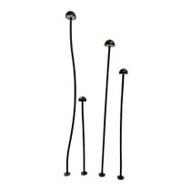 Luminária de Jardim Nordecor Gobe 6614 Led Bivolt Preto 3000K Luz Amarela
